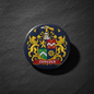 Zipperer Family Crest Coat of Arms Pinback 3-inch - My Pinbacks