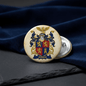 Zirbes Family Crest Coat of Arms Pinback 3-inch - My Pinbacks