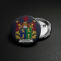 Zoccolo Family Crest Coat of Arms Pinback 3-inch - My Pinbacks