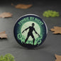 2.25-inch round pinback button with zombie graphic and 'Zombie By Night' text