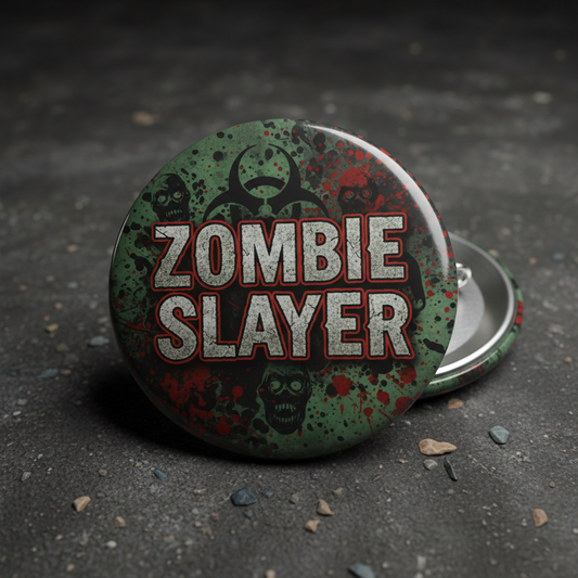 Zombie Slayer Pinback 2.25-inch