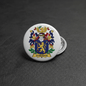 Zubernis Family Crest Coat of Arms Pinback 3-inch - My Pinbacks