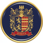 Zurita Family Crest Coat of Arms Pinback 3-inch - My Pinbacks