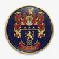 Zvosecz Family Crest Coat of Arms Pinback 3-inch - My Pinbacks